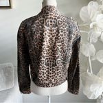 Veronica Beard Jeans Leopard Print Jean Cropped Jacket Photo 6