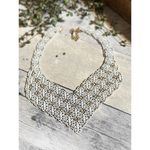 Monet Vintage Rare Couture Runway White Enamel Lacy "PRINCESSA" Bib Neck… Photo 1