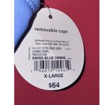 K-Swiss Ombre Blue Purple One Piece Swimsuit Removable Cups Athletic Swimming Beach XL Photo 3