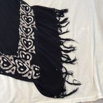 Riviera Sun sz M blk&wht batik w/ fringe & a crazy cute hem GUC Black Size M Photo 8