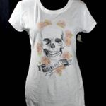 Walmart NWT Mall Pastel Goth Y2K Aesthetic Skull Graphic Tee Size Juniors XL Photo 2