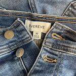 Evereve  Ever Denim Jean Utility Exposed Button Fly Stretch Shorts womens 30 Photo 11
