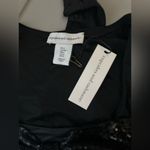 NWT Cupcakes and Cashmere Black Sequin Glitter Bow Long Sleeved Cute Bodysuit Photo 1