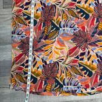 C&C California C+C California linen blend botanical short sleeve midi dress size large D2 Photo 4