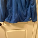 MED COUTURE Women's Athletic Zip Up Track Jacket Coat Blue Size Medium Photo 7