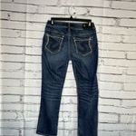 Silver Jeans Blue Straight Leg Suki Mid Rise Capri Pants SZ W27 Distressed Denim Photo 9