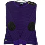 Lauren Jeans Co. Ralph Lauren Purple Long Sleeve Shoulder Zipper Elbow‎ Pads Size L Photo 4