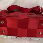 Seatbelt Purse (Red) Woven Neutral Y2K
90s Top Handle Shoulder Bag. Preloved Red Photo 1
