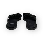 Eileen Fisher new Cross Slide Easy to Wear Flat Leather Sandal Black 9M Photo 4