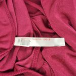 Free People NWOT Ruched Sleeve Maroon Bodysuit Photo 5