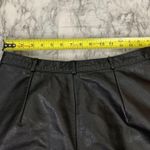 Vintage 100% Leather Pants straight leg high rise Black size 30 waist y2k 90s Photo 6