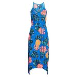 Tommy Bahama  Piña Cool-Ada Midi Slip Dress Small Pineapple Blue Hawaiian Photo 3