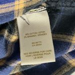 We The Free  Going Back to Harvard Long Sleeve Blue Plaid Flannel Button Top S Photo 7