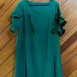 SheIn Green Ruffled Sleeve Dress Xl Photo 0