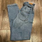 American Eagle New  Jeans Womens Sz 0 Mom Straight Jean High Rise Denim Paperbag Photo 2