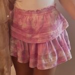 Love Shack Fancy  pink ruffle skirt  Photo 0