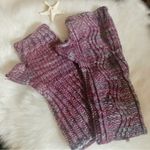 Homemade Knitted Gauntlet Fingerless Gloves OS Purple Photo 3