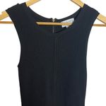Carmen Marc Valvo Women's S Knit Tank Top Black Flared Hem Shell Peplum Glam Photo 1