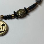 Hand Crafted Black and Gold Toned Jack O'Lantern Pumpkin Necklace Photo 3