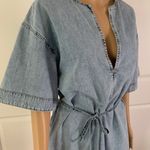 Frame Kaftan Denim Mini Dress, Breezy Photo 8