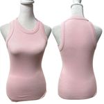 Pale Pink Sleeveless Ribbed Women's Stretchy Tank Top Size Small Photo 1