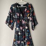 NY&Co sz XS floral cottage maxi summer spring vacation dress with belt Blue Photo 1