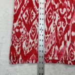 Chico's  Linen Tank Top Sleeveless Red White Print Casual‎ Summer XL READ Photo 2