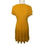 Torrid  Mini Sweater Skater‎ Dress in Golden Yellow, Size 00 Photo 3
