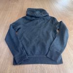 Abercrombie & Fitch Women’s Hoodie M Dark Gray Appliqué Logo Fall Sweatshirt Photo 1