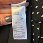 Topshop Size 10 Black White Polka Dot Knee Length Dress Sheer Ruffles Photo 13