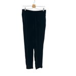 Vince Trouser Pants Velvet Single Pleat Elastic Waist Pull On Black Size Small Photo 2