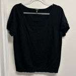 Talbots  Black Short Sleeve Layer Business Essentials Women's Top Photo 0