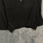 Theory  Virgin Wool Stretch One Button Blazer Jacket Women's 0 Black Photo 2