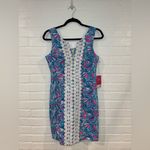 NEW Lilly Pulitzer for Target 20th Anniversary My Fans Paisley Shift Dress Pink Size 4 Photo 12