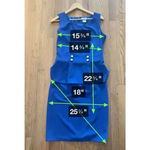 Monroe & Main Sheath Dress Blue Career Size 10 Photo 2