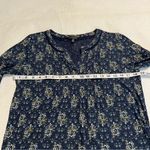 Lucky Brand  navy floral print shirt S Photo 4