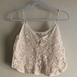 American Eagle Outfitters Crochet Cropped Tank Photo 0