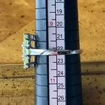 Natural Peridot Sterling Silver Ring Size 10 Green Photo 8