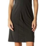 Athleta  Sizzle Black Halter Neck Midi Dress Size 2 Supplex Lycra Photo 0