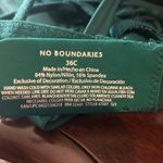 No Boundaries  Bra Womens Green 36C Allover Lace Push Up Bra NEW‎ Photo 6