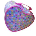 Glittery Heart Soft Sided Carry All Case Pink Photo 1