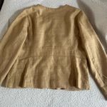 Dana Buchman  Women's Blazer Jacket in Camel cotton/linen blend
Size 16 Photo 10