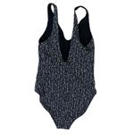 Athleta  Seycheless Black White Dot Print One Piece Swimsuit M Scoop Neck Photo 3