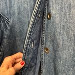 Vintage Learsi long denim duster or trench coat Blue Size undefined Photo 2