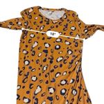 3.1 Phillip Lim x Target Long Sleeve Ruched Cheetah Print Knee Length Dress XL Orange Photo 9
