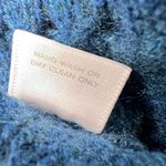 Cashmere Open Knit Sweater Women's Small Blue Lightweight Pullover soft texture Photo 4