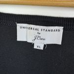 Universal Standard  for J Crew V-Neck T-Shirt Sz XL Black‎ Long Sleeve Minimalist Photo 2