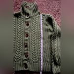 st. john's bay Woman’s Sage Green Cable Knit Cardigan Size XL gently worn Photo 9