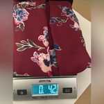 Pink republic Pink‎ Republic Floral Burgundy Spaghetti Strap Top Size XL Photo 5