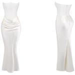 House Of CB  ‎ 'Persephone' Ivory Strapless Corset Dress NWOT size XS Photo 8